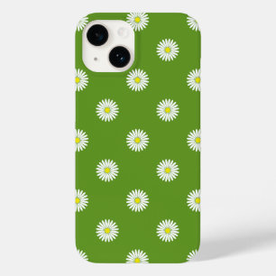 Daisy Illustrative Mönster på Grönt
