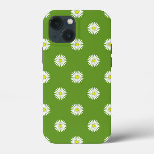 Daisy Illustrative Mönster på Grönt