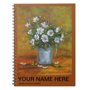 "DAISY IN PITCHER" PHOTO NOTE BOK ANTECKNINGSBOK