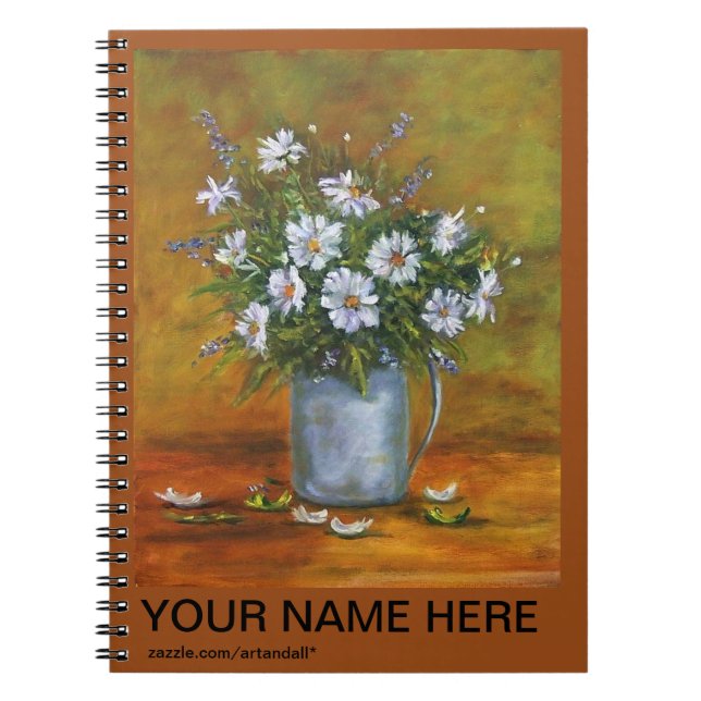 "DAISY IN PITCHER" PHOTO NOTE BOK ANTECKNINGSBOK (Framsidan)