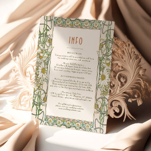 Daisy Infoga INFO-Vintage  Classic Mucha Inbjudningar