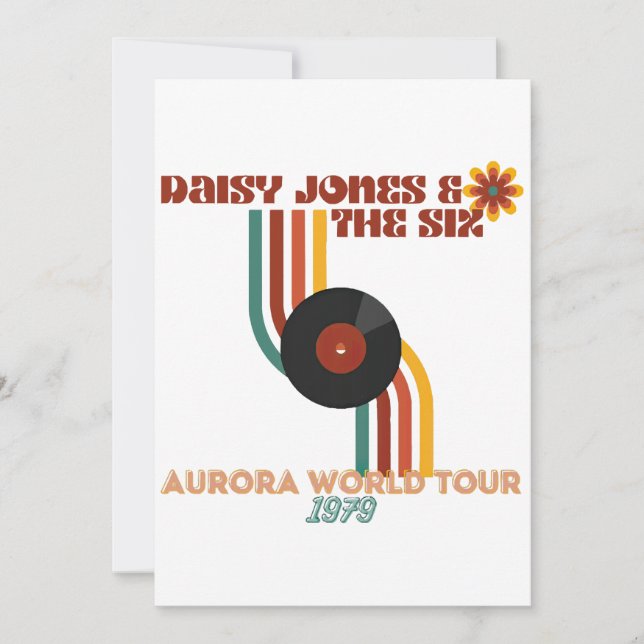 Daisy Jones de sex Inbjudningar (Framsida)