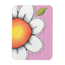 Daisy Joy rosa Premium Magnet