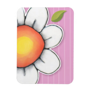 Daisy Joy rosa Premium Magnet