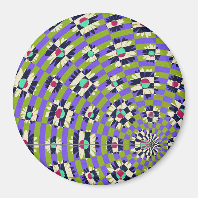 Daisy Kaleidoscope Magnet (Framsidan)