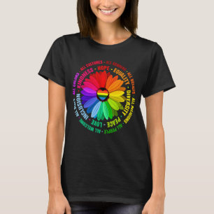 Daisy Kindness Peace Equality Kärlek Inclusion Hop T Shirt