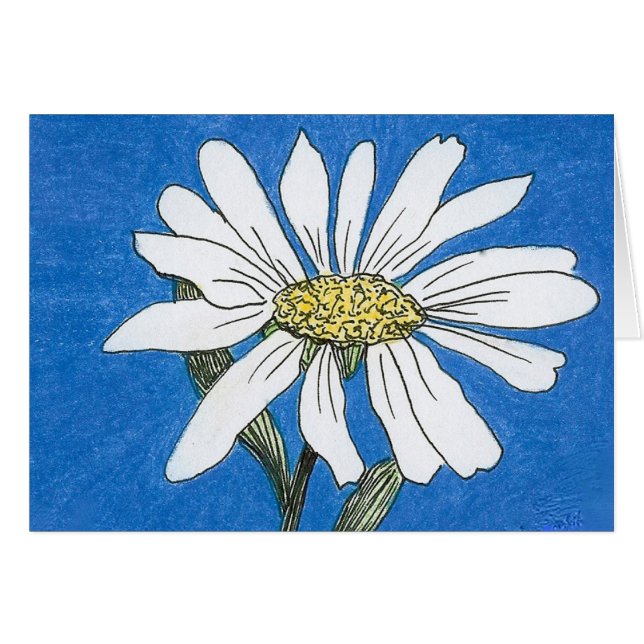 Daisy-kort Hälsningskort (Framsidan Horizontal)