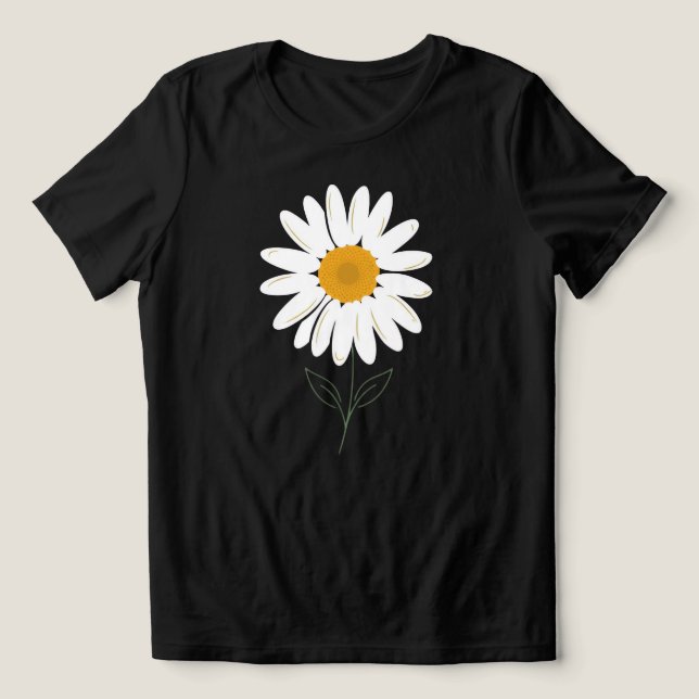 Daisy Kvinnors Minimalistisk Grafisk T‑Shirt T Shirt (Design Framsida)
