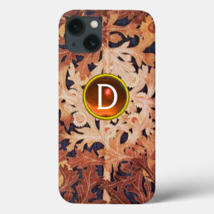 DAISY LÄGRE I GEM-MONOGRAM MED BROWN BLOMMIGT-ORAN