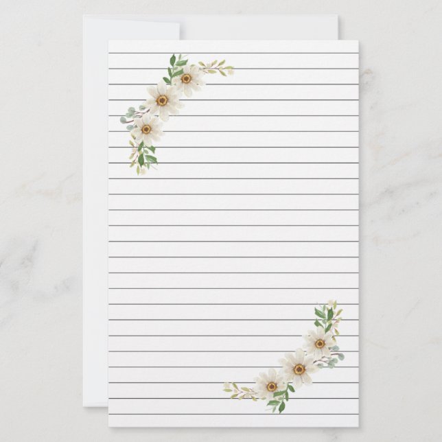 Daisy Led Stationery Brevpapper (Framsida)