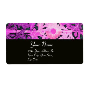 DAISY, lila violett svart Fraktsedel