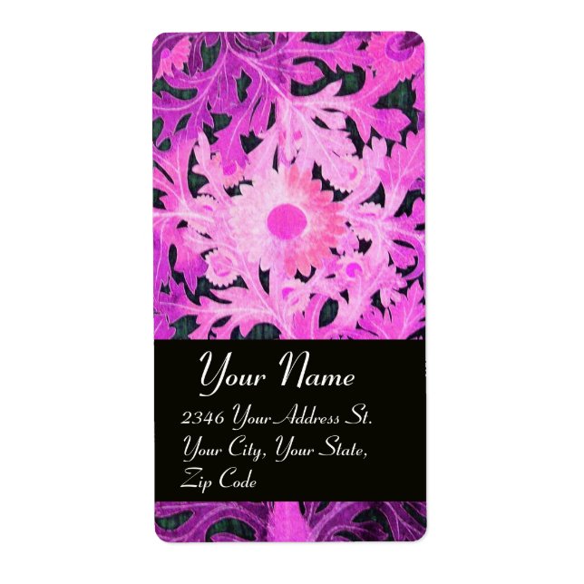 DAISY, lila violett svart Fraktsedel (Framsidan)