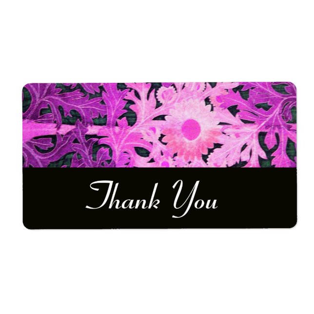 DAISY, lila violett svart Fraktsedel (Framsidan)