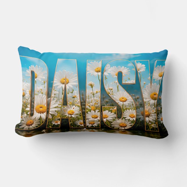 Daisy Lyx Botanisk Blommig Dekoration Lumbarkudde (Framsida)