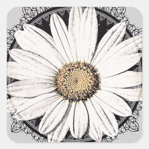 Daisy Mae Sticker Fyrkantigt Klistermärke