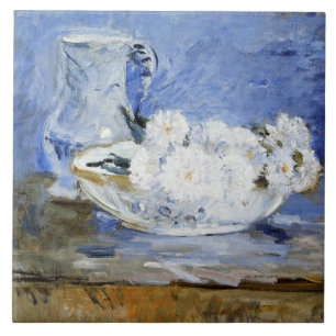 Daisy, målning av Berthe Morisot. Kakelplatta