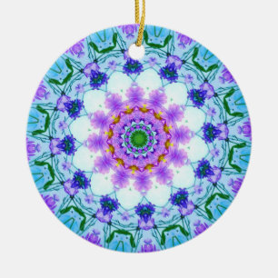 Daisy Mandala Julgransprydnad Keramik