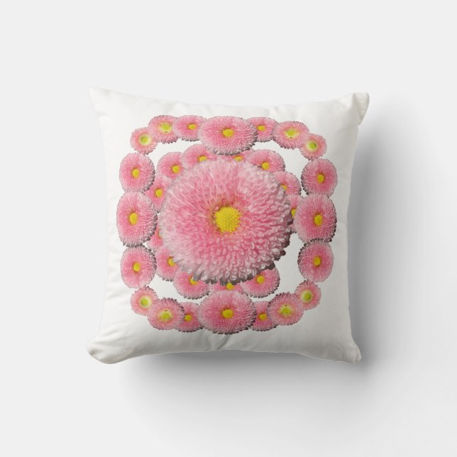 Daisy Mandala Throw Cushion Kudde (Framsida)