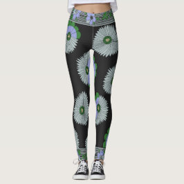Daisy Manor-scarvmönster Leggings