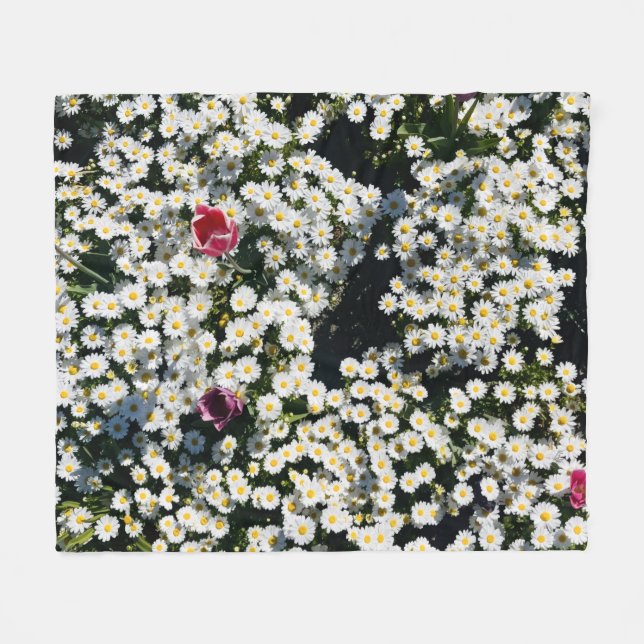 Daisy Meadow Fleece Blanket (Framsidan (Horisontell))