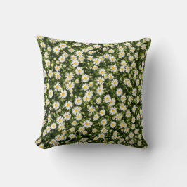 Daisy Meadow Polyester Throw Pillow Kudde