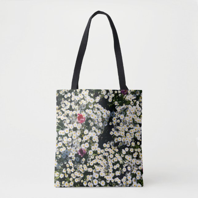 Daisy Meadow Tote Bag Tygkasse (Framsida)