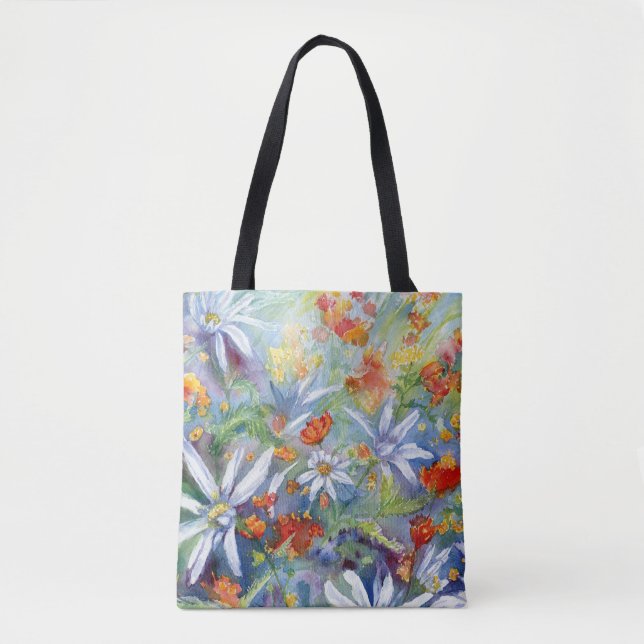 Daisy Meadow Tote Tygkasse (Framsida)