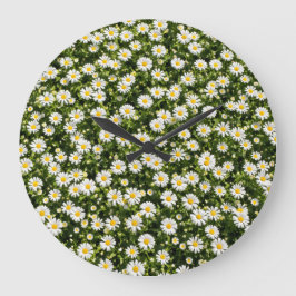 Daisy Meadow Wall Clock Stor Klocka