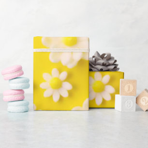 Daisy med gultens bakgrund presentpapper