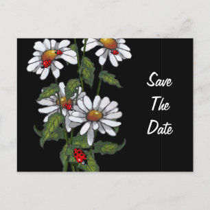 Daisy med Ladybugs: Blommor: Spara datum Meddelande Vykort