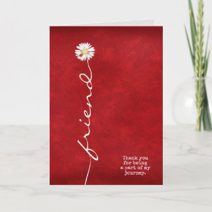 daisy med ladybugs för vänskapligt tack kort