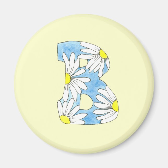 Daisy Monogram B Magnet (Framsidan)