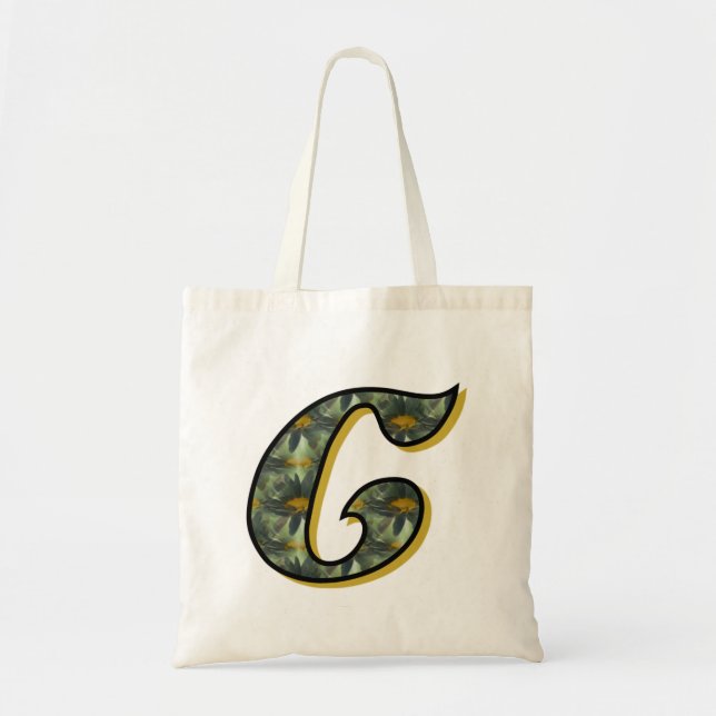 Daisy-monogram initial C Tygkasse (Framsidan)
