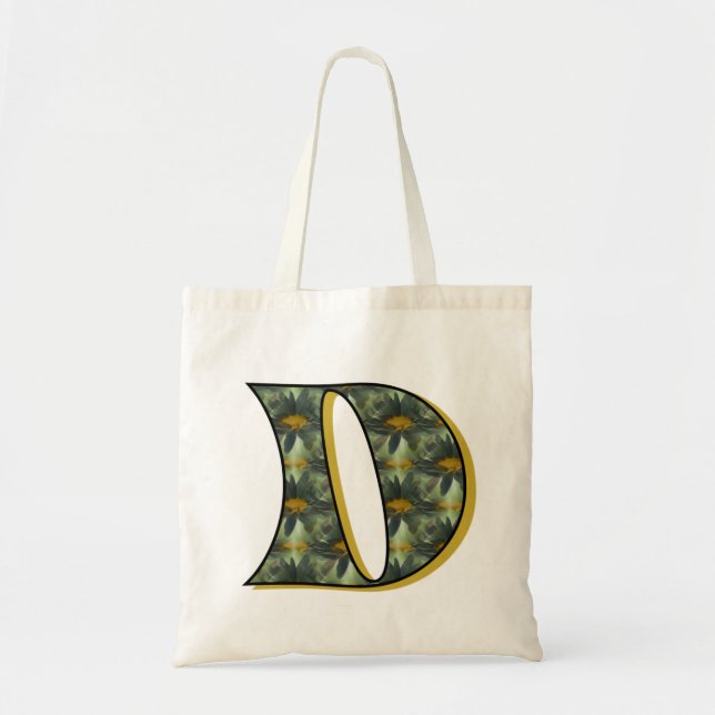 Daisy-monogram initial D Tygkasse (Framsidan)
