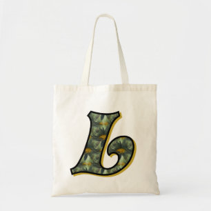 Daisy-monogram initial L Tygkasse