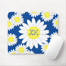 Daisy Monogram marin vit och Gult Musmatta