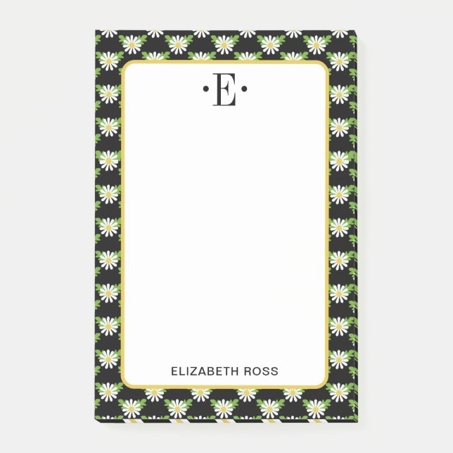 Daisy Monogram Post-it Block (Framsida)