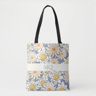 Daisy Monogram Vår Blommigt Tygkasse