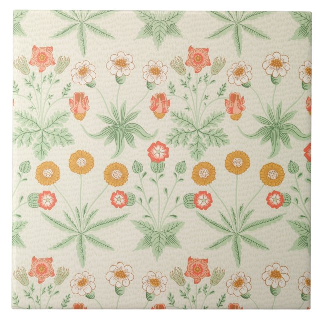 Daisy Mönster (av William Morris) Kakelplatta (Framsidan)