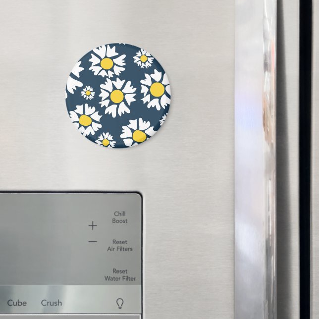 Daisy Mönster, Blommönster, vita Daisy Magnet (In Situ (Fridge))