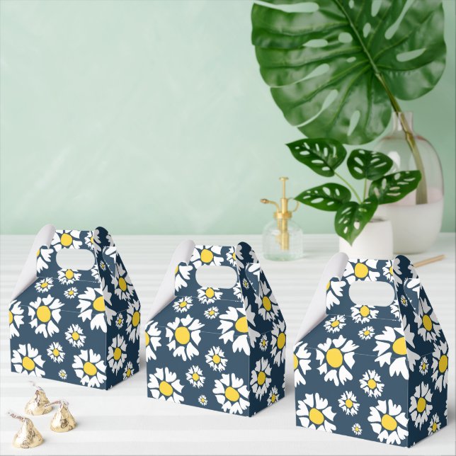 Daisy Mönster, Blommönster, vita Daisy Presentaskar (Multipel)