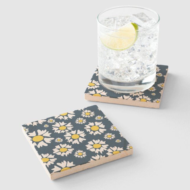 Daisy Mönster, Blommönster, vita Daisy Stenunderlägg (Sidan)