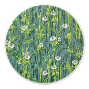 Daisy-mönster, grönt mönster, knopp