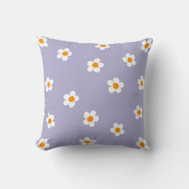 Daisy Mönster Lila Söt Modern Kudde