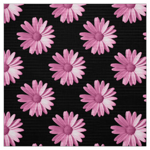 Daisy Mönster - Rosa på svart Tyg