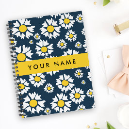 Daisy Mönster, vita Daisy, ditt namn Anteckningsbok