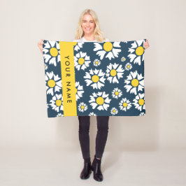 Daisy Mönster, vita Daisy, ditt namn Fleecefilt