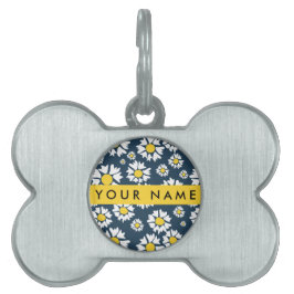 Daisy Mönster, vita Daisy, ditt namn ID-bricka Husdjur