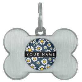 Daisy Mönster, vita Daisy, ditt namn ID-bricka Husdjur