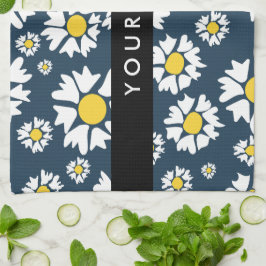 Daisy Mönster, vita Daisy, ditt namn Kökshandduk